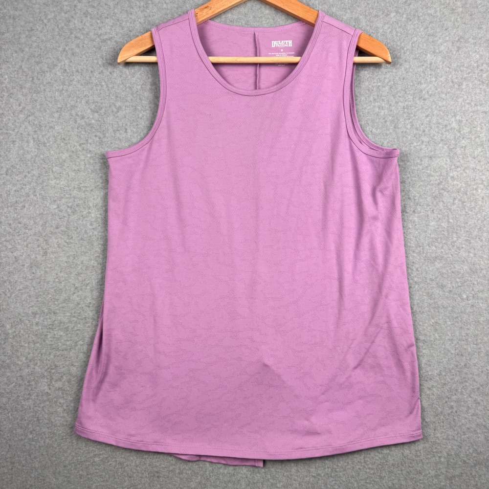 Duluth Trading Tank Top Womens Small Purple Active Perforated Split Back Outdoor